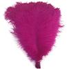Shekyeon Pennacchi di piume di struzzo da 30-35 cm, per centrotavola per matrimoni, confezione da 10 pezzi (fucsia)