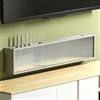 HEFJIAYCIQ Scatola Nascosta Per Router Wifi in Legno, Mobile Da Parete Wireless Con Ante Scorrevoli in Acrilico, Per Presa Multipla E Modem Dell'ufficio Domestico,Gray 6,100x10x20cm