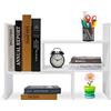 Hossejoy Libreria, scaffalatura regolabile, libreria, supporto per scaffali, in legno, per ufficio, soggiorno (bianco)