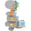 CISSIYOG Scaffale magnetico per Tonie, mensola da parete per Toniebox/Tonie figurine | motivo dinosauro, montaggio a parete per tutti i tuoi accessori Tonies, accessori per Toniebox 1 e 2 (38 x 58 cm)