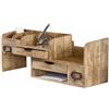 Loberon Fairhaven Portaoggetti - Superficie in Legno Calda e Naturale - Elementi separabili, Marrone