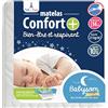 Babysom 1423794 Materasso Lettino Bambino Comfort+, Per Neonato - 70 X 140 cm - Altezza 14cm - Sfoderabile - Antisoffoco e Traspirante, Bianco