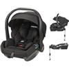 NANIA Rimini, seggiolino auto per bambini, 40-87 cm, R129 i-Size, dalla nascita a 13 kg, scafo Gruppo 0+, poggiatesta regolabile, protezione laterale, inserto lombare e riduzione, base isofix o