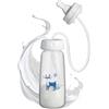 Generico Biberon Da Viaggio 240 Ml Mani Libere Anti-Colico 3- in -1 Blue - Flusso Regolabile Con Cannuccia E Silicone Anti-Fughe - Per neonatii 3 mesii+, Adatto Per Casa Hotel Auto Viaggio