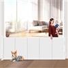 Wodondog Griglia di protezione per scale, allungabile, 300 cm Porta retrattile e cancelletto per bambini e animali domestici, utilizzabile con una sola mano, per scale, porte, interni ed esterni
