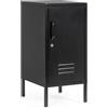 Bizzotto Comodino 1 Anta mod. Cambridge Colore Nero cm 40x35x h. 76