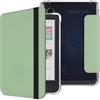 HGWALP Custodia compatibile con 6 "Kobo Clara Colour/Clara BW (2024) / Clara 2E (2022) rilasciato, cuoio PU Premium + TPU morbido trasparente copertura posteriore con sonno automatico/sveglia-GN