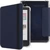 HGWALP Custodia compatibile con 6 "Kobo Clara Colour/Clara BW (2024) / Clara 2E (2022) rilasciato, cuoio PU Premium + TPU morbido trasparente copertura posteriore con sonno automatico/sveglia-NV