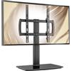 Sonstige Supporto TV universale 27-60 pollici girevole a 80 gradi regolabile in altezza base in vetro fino a 45 kg supporto TV