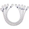 FLAGLY - Set di anelli di alta qualità per fissare le bandiere al pennone, per pennoni fino a 100 mm di diametro, lunghezza = 41 cm, accessori per pennoni (5)