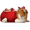GRANDE FINALE Maglietta Post Operatoire Body Gilet Tuta di recupero per porcellino d'India (Cavia), cincillà o topo (2, rosso)