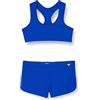 Haute pression Set Due Pezzi Ragazza Tinta Unita Bikini, Blu Elettrico, 14 Anni