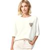 Street One Studio Maglietta con Stampa a Cuore in Stile Leone, Bianco Sporco, Taglia 38