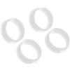 MoSundi Anelli protettivi per joystick, 20 pezzi, coperture in silicone per PS5 per controller Xbox, anelli di precisione, anti-polvere, facili da installare (bianco)