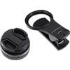 DINHEAROM Obiettivo 37 Mm per Fotocamera e Telefono, Lente Macro 15x in Alluminio Nero con Rivestimento Antiriflesso, Ideale per Fotografia Mobile