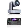 Tenveo Bundle/kit Telecamera PTZ e Controller Tenveo - Telecamera PTZ 4K NDI, Zoom 12X, Tracciamento IA, HDMI/USB3.0/LAN(PoE) + Controller Joystick NDI con Schermo LCD da 5''