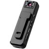 Generic Videocamera indossata, ultra HD, 1080p, mini DV, con visione notturna e durata della batteria di 2-3 ore, per uso di sicurezza personale, 7,5 x 2,5 x 1 cm, compatta e robusta, colore nero (1 pezzo)