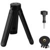 Kaeltsyn Treppiede compatto da scrivania per uso desktop, vite filettata da 1/4, estensione a tre sezioni, struttura in ABS leggero per vlogging e streaming action camera stand