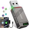 Aceele Adattatore CarPlay Wireless per Apple e Android, Adapttatore Wireless USB C/A CarPlay Plug and Play, mini chiavetta USB CarPlay per iPhone iOS 10+/Android 11+ e auto dal 2016