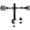 LogiLink BP0106 - Supporto per monitor a 2 vie, 17-32, lunghezza braccio: regolabile, colore: Nero
