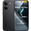 XIAOMI Poco X8 Pro Smartphone da 8+512GB,processore Dimensity 8500-Ultra,batteria da 6500 mAh,display AMOLED ultra luminoso,fotocamera principale Sony IMX882 da 50 MP con OIS,Nero
