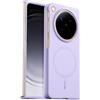 GIOPUEY Cover Magnetica per Oppo Find N6, Compatibile con MagSafe, Materiale PC Rigido Custodia, Comodo e Liscio al Tatto Case - Purple