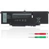 KXRSII 57Wh 66DWX Batteria per laptop Dell Latitude 7340 7350 7440 7450 7640 7650 Serie WW8N8 0CTJJ6 0JNYT4 0047T0 0V0W55 FH97R 0599M7 076KVG P126F P126F001 P175G P178G P179G