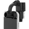 ITODA Lente di ingrandimento 90X Zoom LED Clip Telefono Microscopio Portatile Ottico Micro Lente Lente Lente di ingrandimento Universale Telescopio Fotocamera con 2 LED Illuminati e Luce UV (Nero)