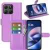 BOCTECH Cover a Libro in Pelle per Motorola Moto G37, Viola