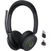 Yealink BH74 ANC Cuffie Bluetooth con microfono, microfono ibrido con cancellazione del rumore 6x, Cuffie on ear per il lavoro,autonomia in conversazione fino a 32 ore,Certificate per Microsoft Teams