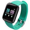 Corlidea Orologio da donna, da uomo, intelligente, pedometro, smart watch con frequenza cardiaca, Bluetooth, pedometro impermeabile, per Android iOS