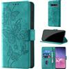 CaseGla Cover per Samsung Galaxy S10 6,1 Pollici, Turchese | Blocco RFID, Portafoglio Pelle PU, Flip Libro, Porta Carte, Magnetica Libretto, Antiurto Protezione Completa