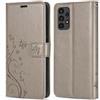 betterfon Custodia per Samsung Galaxy A13, Samsung A13 4G, con scomparti per carte di credito, in TPU di qualità, compatibile con Samsung Galaxy A13 4G (SM-A135F), grigio