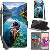 Haninsuze Cover per Xiaomi Redmi Note 10 4G, barca | Pelle PU Portafoglio, Porta Carte, Magnetica, Libro, Antiurto Custodia
