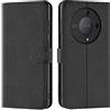 Verco Cover Cellulare, Custodia per Honor Magic 5 Lite, custodia a libro per Honor Magic 5 Lite, colore: Nero