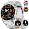 CHOOSETIME Militare Smartwatch Uomo, 1,43 Display AMOLED con Chiamate Bluetooth, 3 Cinturini, Impermeabile IP68, Monitoraggio della Frequenza Cardiaca/Sonno, 120+ Modalità Sportive Android e iOS, Argento