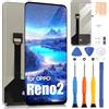 ARSSLY (Non per Reno 2Z / 2F) Display LCD per Oppo Reno 2 Schermo di Ricambio per Oppo Reno 2 PCKM70 PCKT00 PCKM00 CPH1907 LCD Display Digitalizer Touchscreen Assembly con Riparazione, Nero