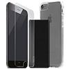 SKECH - Cover in Silicone 3 in 1 con Vetro di Protezione 9H, Compatibile con iPhone 6 / 6S, 5000 mAh, Colore: Trasparente