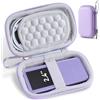 AGPTEK Custodia rigida per lettore MP3/cuffie/chiavi, viola, 13,2x7x3,8 cm
