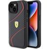 CG MOBILE Ferrari FEHCP15SPTWK - Custodia rigida per iPhone 15 6.1, con logo Twist Metal