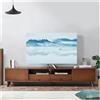 DVMSIEF Copertina TV Paraluce for televisione con forza elastica paesaggistica, tessuto antipolvere for TV, 32-75 pollici, stile cinese semplice e moderno(11,47-50 inch)