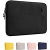 ProCase Fodera per MacBook Neo 13 Pollici 2026 (A3404 A18 Pro), Borsa Resistente con Fodera Morbida e Tasca Anteriore per Penna e Caricabatterie - Nero