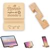NM Idee Regalo Porta Cellulare in Legno per Nonno - Supporto da Tavolo Porta Telefono Smartphone e Tablet con Incisione Laser - Idea Regalo Festa dei Nonni, Compleanno o Natale (Per NONNO)