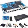youyeetoo Banana Pi BPI-R4 Pro 8X WiFi 7 Router, MTK MT7988A, 8GB RAM, OpenWRT, 2X 10GbE SFP+/RJ45, 4X 2.5GbE LAN, Wi-Fi 7, NAS, 4G/5G, Smart Gateway (8X, 8GB RAM, Case + WiFi 7 Kit)