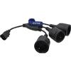 Eonvic IEC 320 C14 maschio a 3 prese Schuko Europa Adattatore corto cavo di alimentazione per UPS PDU, Euro UPS/PDU cavo di alimentazione spina