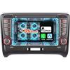 ZUNDION Autoradio Wireless CarPlay Android Auto, Sistema LINUX Radio AM/FM/RDS Bluetooth 5.0 con Touch Screen e Manopola Volume Fisica, Avvio Rapido, Plug and Play per Audi TT MK2 8J 2004-2015
