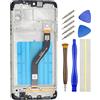 Double Sure Full LCD Display Touch Digitizer Screen Replacement for Samsung Galaxy A20s SM-A207F with Screen Frame Black 6.5