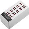 SENECESLI Adattatore per Caricabatterie USB da 20 Porte, Hub di Ricarica Rapida USB con Chip PWM per IOS per Android, Stazione di Ricarica per Dispositivi Multipli per Viaggi in (Spina