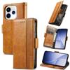 MOJIA Cover per OPPO Reno 15 5G / Reno15 5G, PU Custodia Antiurto Resistente ai Graffi, Custodia Flip Portafoglio per Telefono con Supporto e Slot per Schede. Cachi