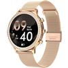 Generic I70 - Smart Watch da donna (rispondere/effettuare chiamate), HD, 3,32 pollici, Bluetooth, chiamate, musica, cardiofrequenzimetro, monitoraggio del sonno, contapassi, calorie, monitoraggio